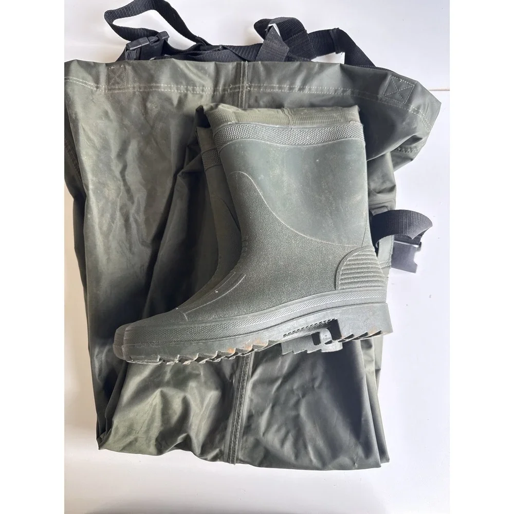 Men's Size 9 Chest Waders PVC Fishing Hunting Waterproof Boot Foot